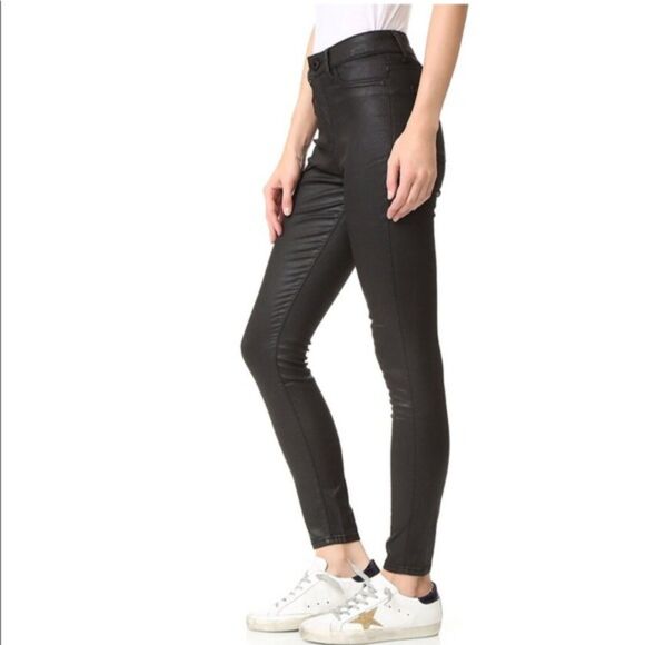 DL1961 No. 1 Trimtone Skinny Jeans Chasm Wash Black Size 26 Jessica Alba JA x DL - Picture 3 of 10